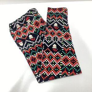 Lularoe Pixel Santa Holiday Leggings TC2